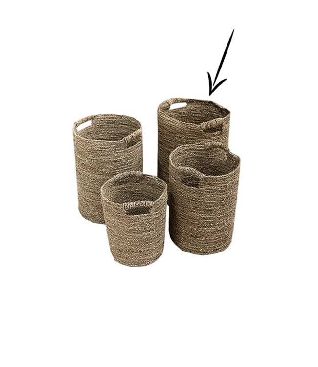 Mand Hilma naturel groot 38cm | Najaarskorting