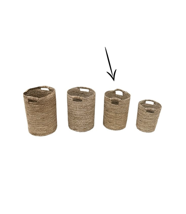 Mand Hilma naturel middel klein 30cm | Najaarskorting
