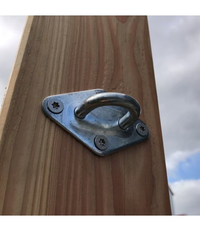 Bevestigingsplaat rvs groot