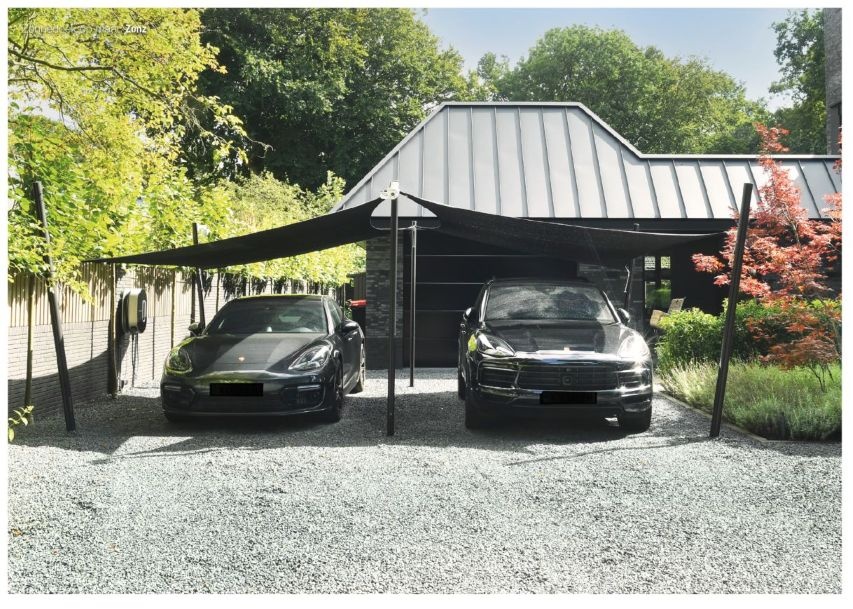 ZONZ schaduwdoeken beschermen je auto tegen vuil en bladeren