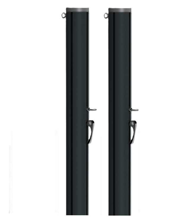 Palen FlexZ antraciet 370cm