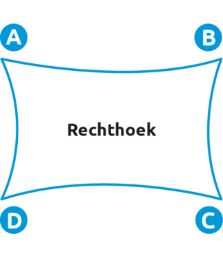 Maatwerk Maatwerk schaduwdoek waterdicht MAXIM gecurvde zijden rechthoek