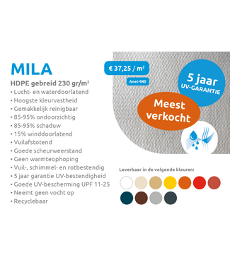 sample Doeksample maatwerk MILA