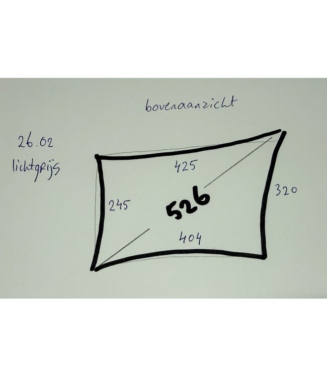 Hoogwaardig waterdicht schaduwdoek Maanta  26-2