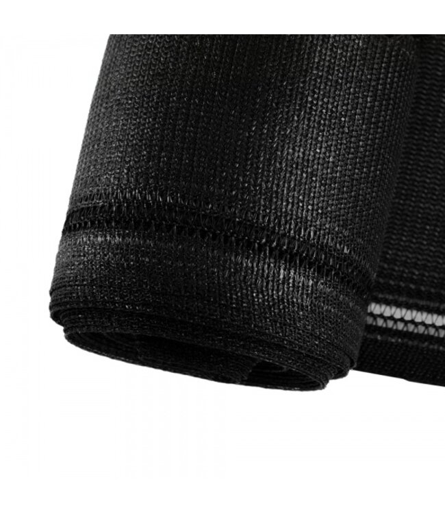 Windoek zwart op de rol 180gr/m2