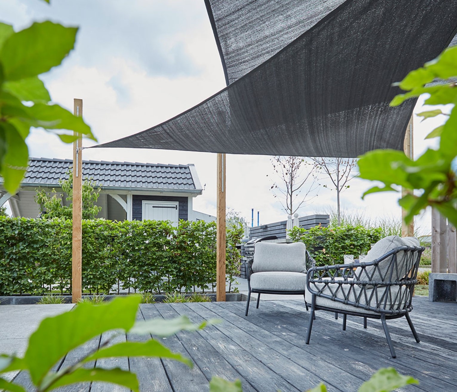 Waterdoorlatende schaduwdoeken