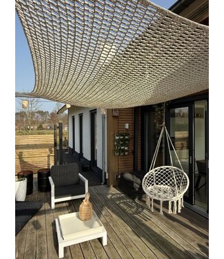 ZONZ Macramé schaduwdoek rechthoek