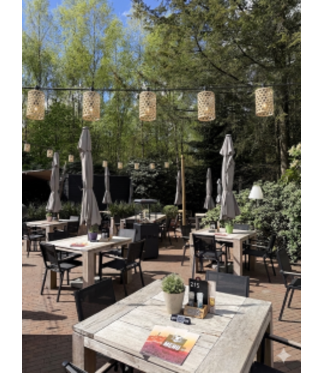 Sfeervolle lampenkapjes voor lichtsnoer