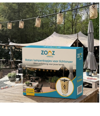 ZONZ Sfeervolle lampenkapjes lichtsnoer