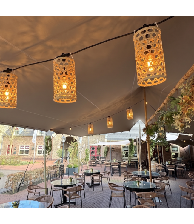 Sfeervolle lampenkapjes voor lichtsnoer