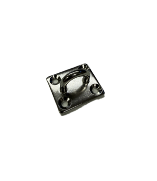 Bevestigingsplaat rvs vierkant klein