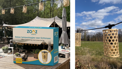 Sfeervolle lampenkapjes voor lichtsnoeren