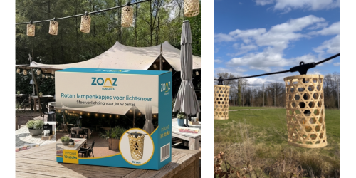 Sfeervolle lampenkapjes voor lichtsnoeren