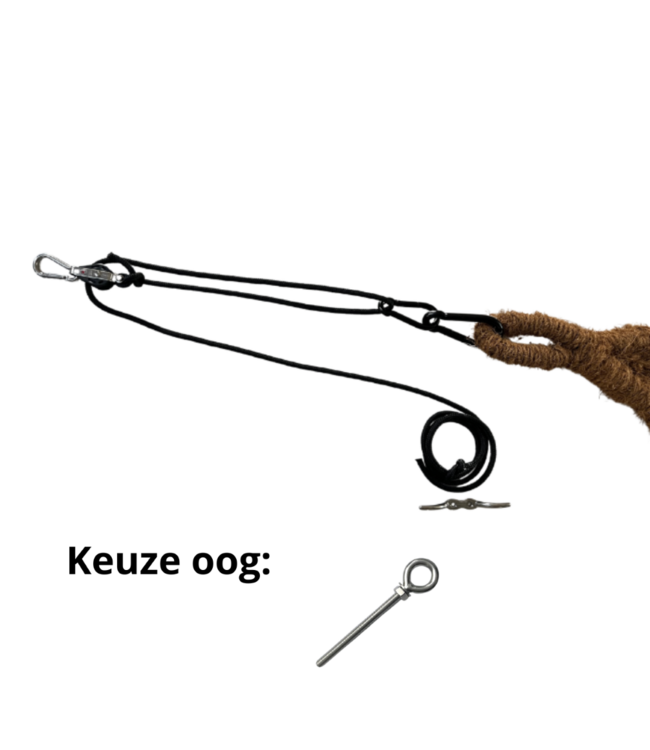 Katrolset kokosdoek voor 1 hoek