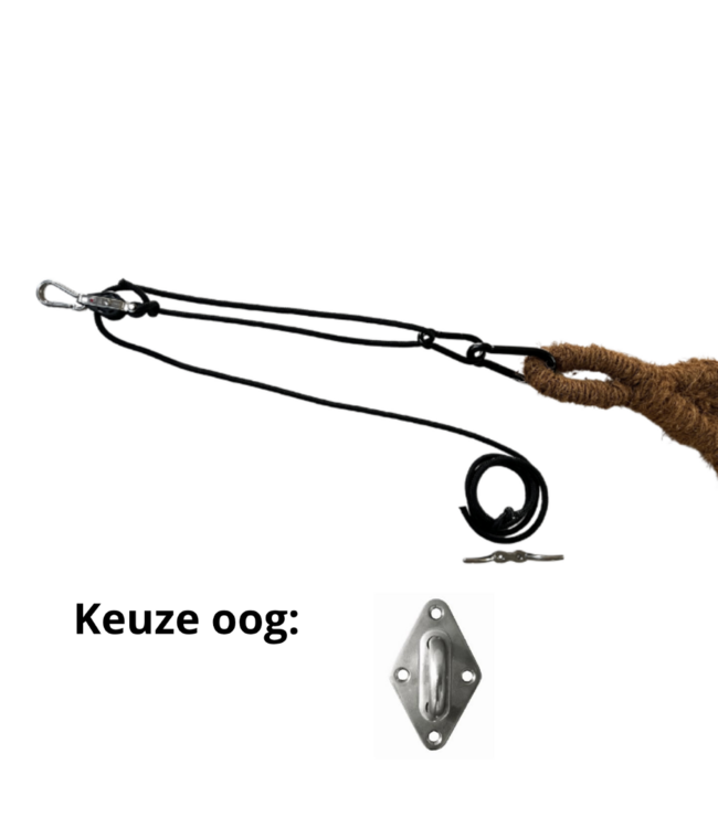Katrolset kokosdoek voor 1 hoek