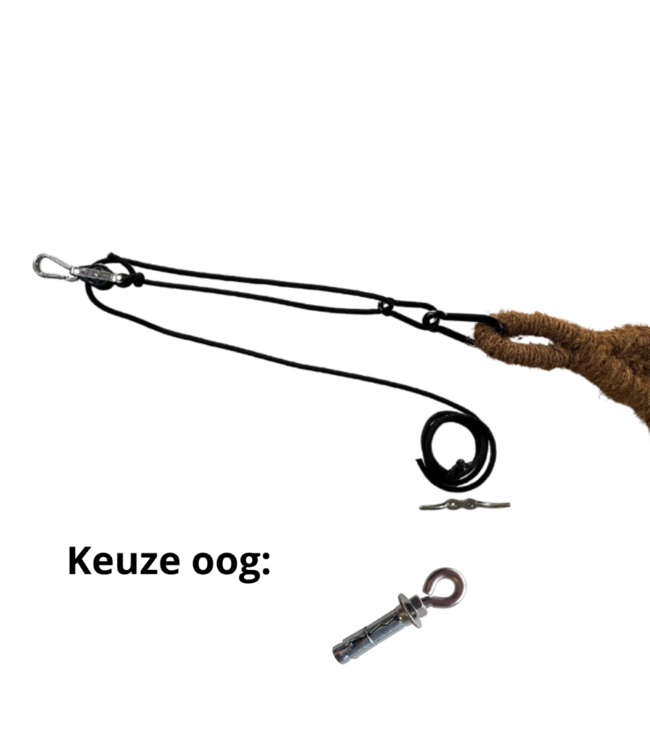 Katrolset kokosdoek voor 1 hoek