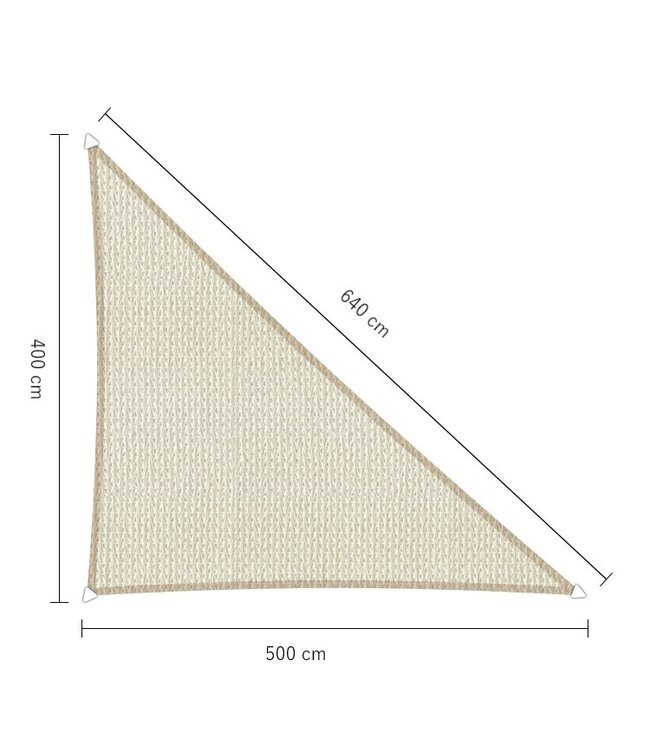 Schaduwdoek ongelijkzijdige driehoek