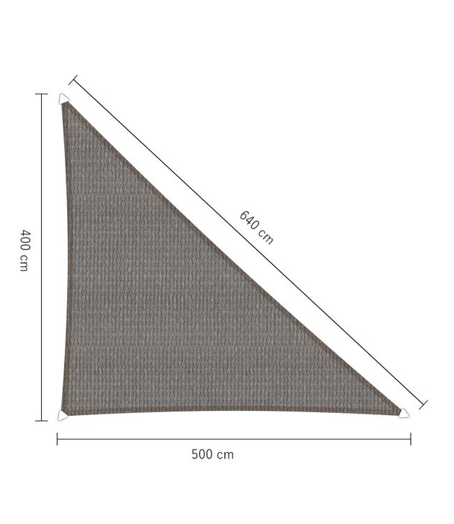 Schaduwdoek ongelijkzijdige driehoek