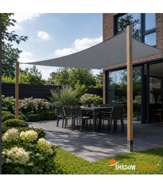 ShadowComfort Schaduwdoek Rechthoek Grijs 3x4 meter