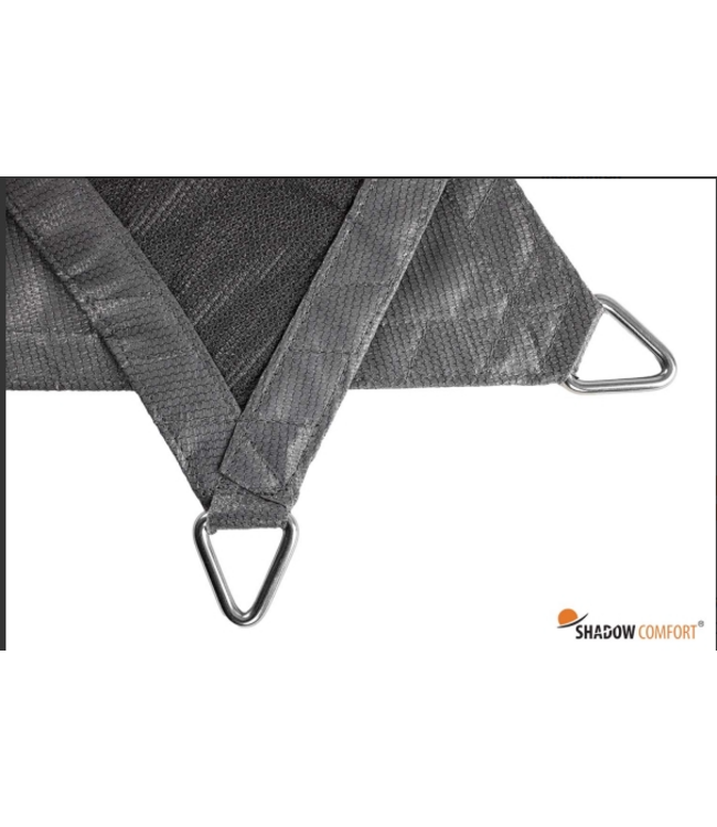 Schaduwdoek Rechthoek Grijs 3x4 meter