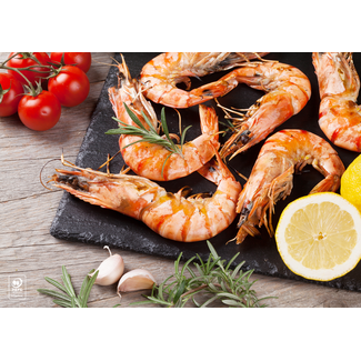 Placemat Gegrilde scampi