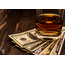 Placemat met Whisky en Dollars