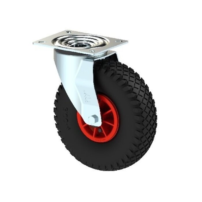 Auslaufsichere Lenkrolle 260 mm - Massiv PU - 150 kg