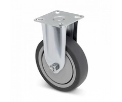 TPR-Gummi Bockrolle 100 mm - 80 kg