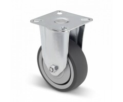 TPR-Gummi Bockrolle 75 mm - 60 kg