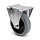Elastisch Gummi Bockrolle 125 mm - Rollenlager - 220 kg