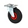 Lenkrollen mit Bremse 260 mm - Massiv PU - 150 kg