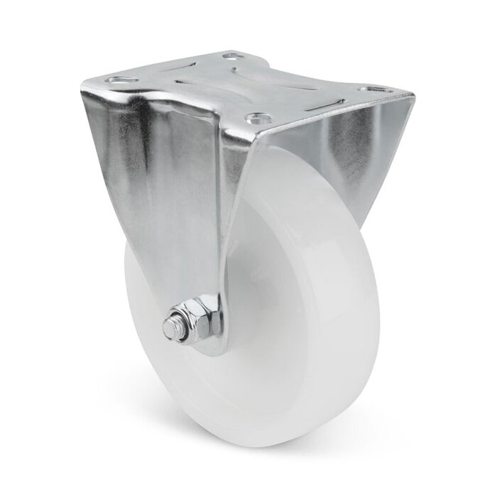 Bockrolle aus Nylon 160 mm - Rollenlager - 300 kg
