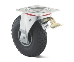 Lenkrollen mit Bremse 260 mm Luftbereifung - 150 kg