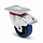 Blue Wheel Lenkrolle 100 mm mit Bremse mit verstärktem Gabel - Rollenlager - 180 kg