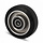 Gummirad 125 mm - Kugellagerbohrung 20 mm - 200 kg