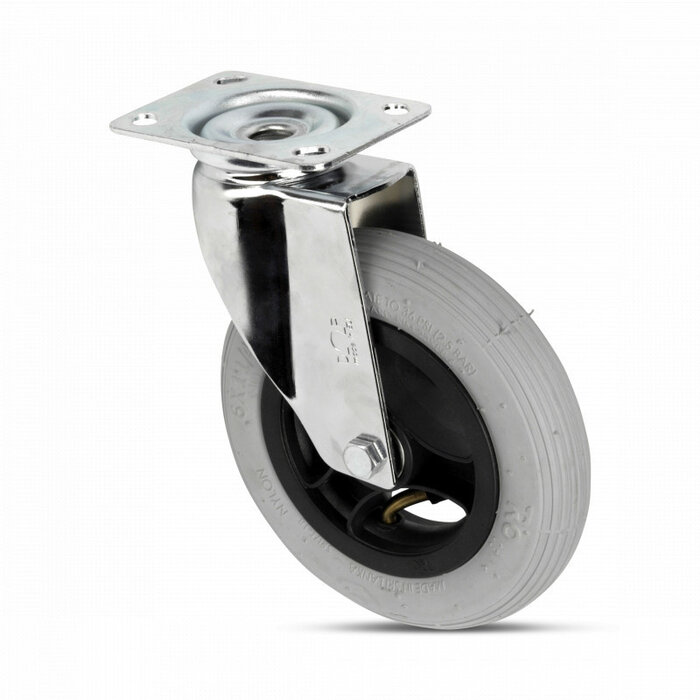 Luftbereifte Lenkrolle 150 mm Rillenprofil 4PR - 50 kg