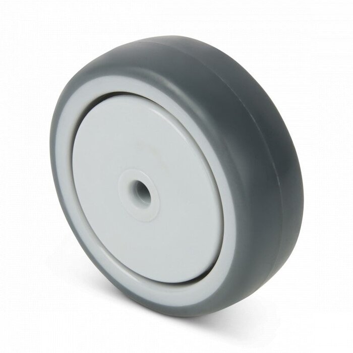 Gummirad 100 mm - Kugellagerbohrung 8 mm - 100 kg