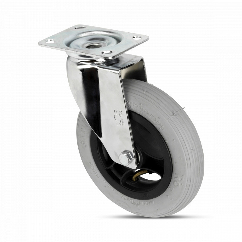 Luftbereifte Lenkrolle 150 mm Rillenprofil 4PR - 50 kg
