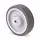 Gummirad 100 mm - Kugellagerbohrung 8 mm - 100 kg