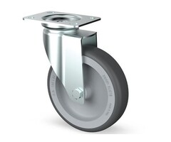 Derby Ruote Edelstahl Lenkrollen 60 mm Gummi - 40 kg