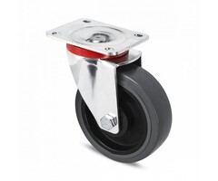 Elastisch Gummi Lenkrolle 100 mm - 180 kg