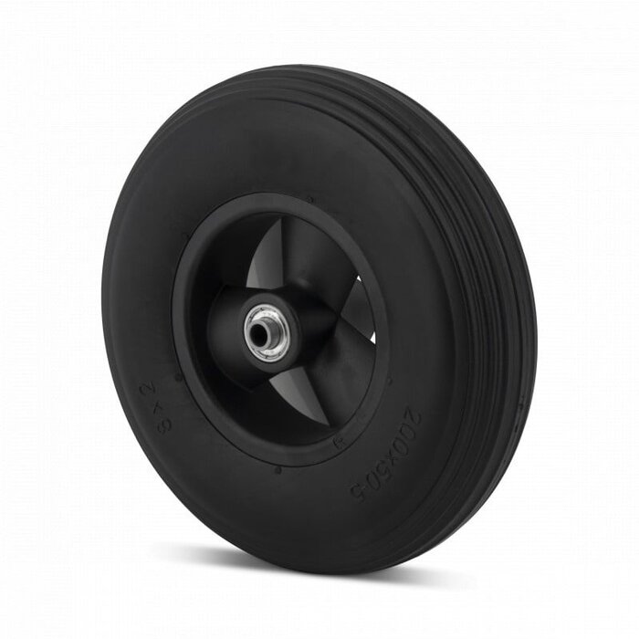 Pannensicheres Rad 200 mm aus geschäumtem Polyurethan - 100 kg