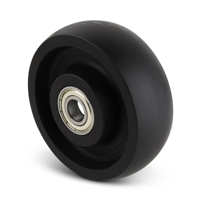 Nylon Rad 250 mm - Kugellagerbohrung 20 mm - 1200 kg