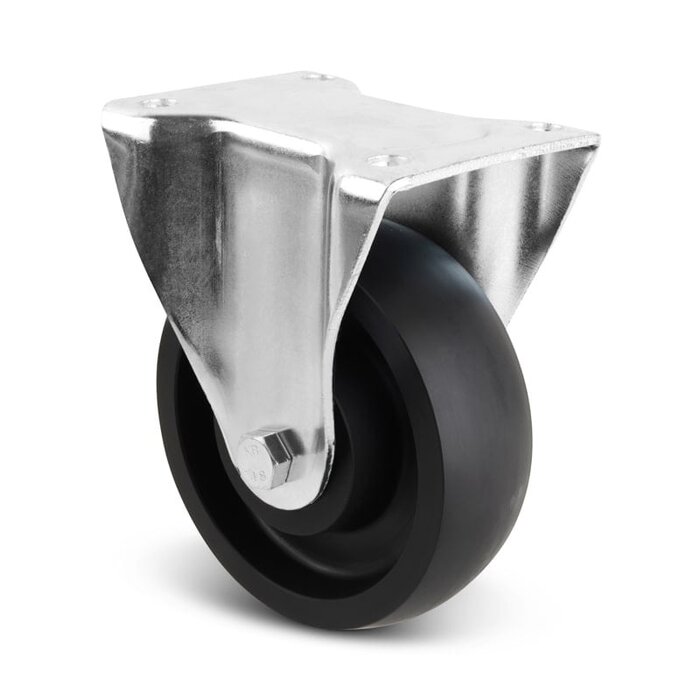 Schwerlast Bockrolle aus Nylon 250 mm - 1200 kg