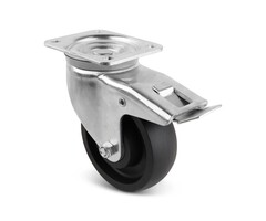 Polyamid Schwerlast-Lenkrolle mit Bremse 250 mm - 1200 kg