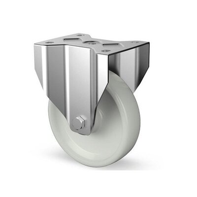 Derby Ruote Bockrolle aus Edelstahl 125 mm - Nylon - 700 kg