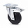 Gummi Lenkrollen mit Bremse 125 mm - Rollenlager - 100 kg