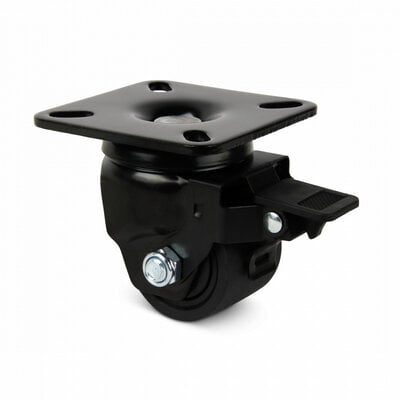Schwerlast Lenkrolle aus Polyamid mit Bremse 50 mm - 300 kg