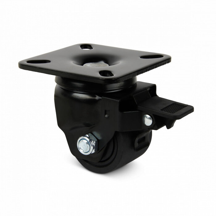 Schwerlast Lenkrollen aus Nylon mit Bremse 50 mm - 300 kg