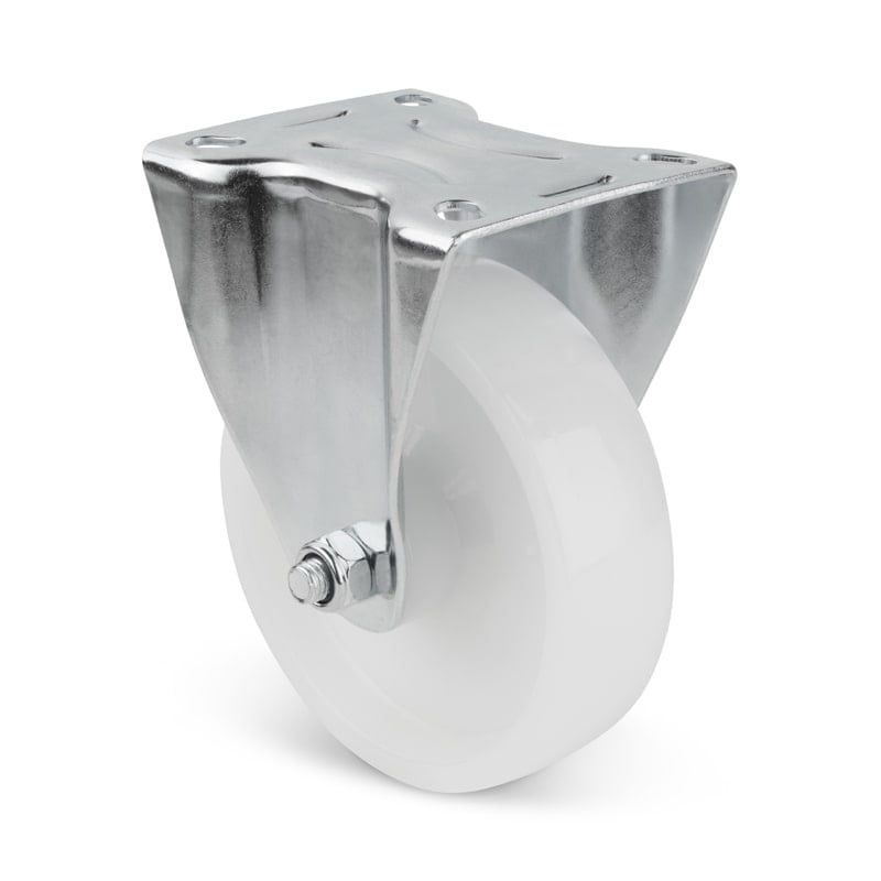 Bockrolle aus Nylon 100 mm - Rollenlager - 200 kg